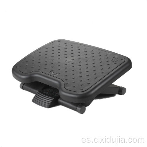 Reposapiés de oficina de plástico ajustable en ángulo ergonómico